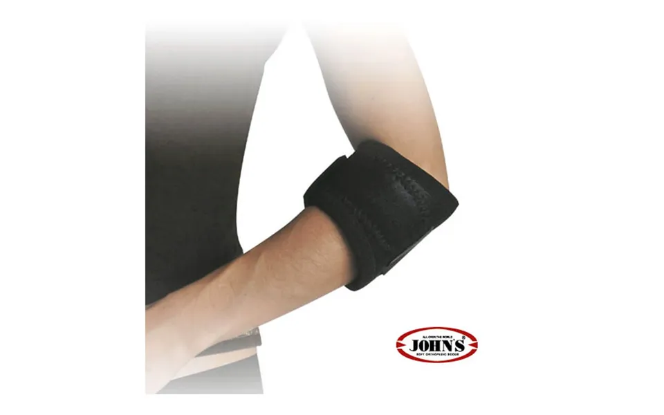 John's Tennis Elbow Strap Wrap Around Black Line One Size 120172