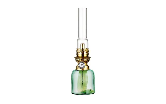 Karlskrona Lampfabrik Koholmen Paraffin Lamp Jade Green