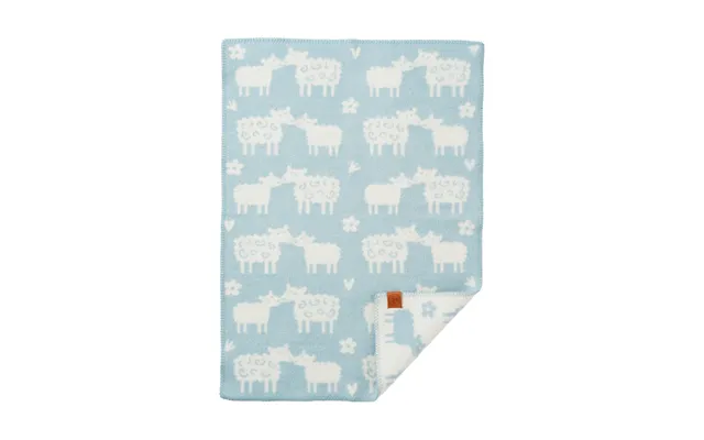 Klippan Yllefabrik Bää Childrens Blanket Wool Light Blue - 65x90 Cm product image