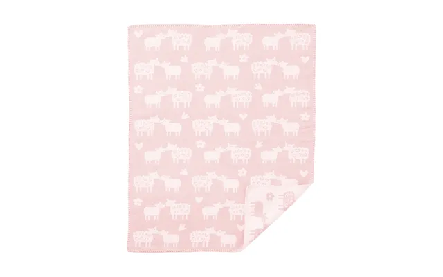 Klippan Yllefabrik Bää Cotton Baby Blanket Soft Pink - 70x90 Cm product image