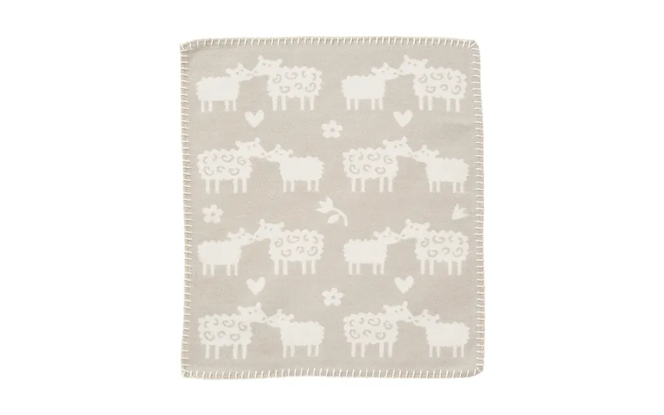 Klippan Yllefabrik Bää Security Blanket Greige - 34x40 Cm