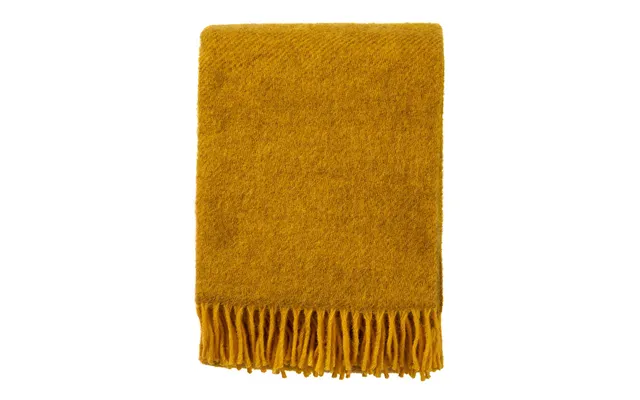 Klippan Yllefabrik Gotland Wool Throw 130x200 Cm Yellow