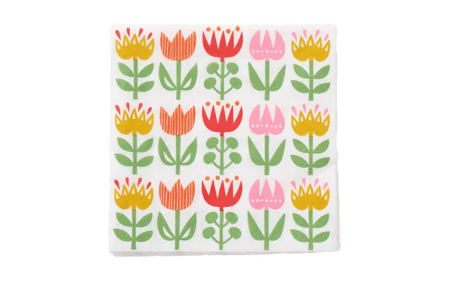 Klippan Yllefabrik Tulip Napkin 33x33 Cm 20-pack Multi product image