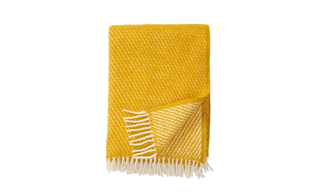 Klippan Yllefabrik Velvet Wool Throw Saffron
