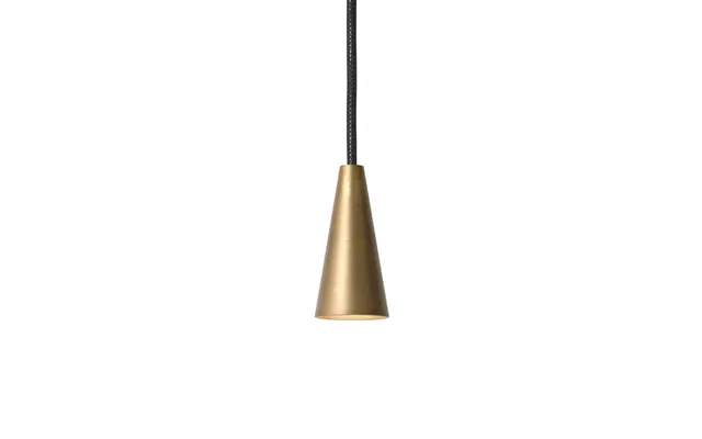 Konsthantverk Massiv Pendant Raw Brass - Cone
