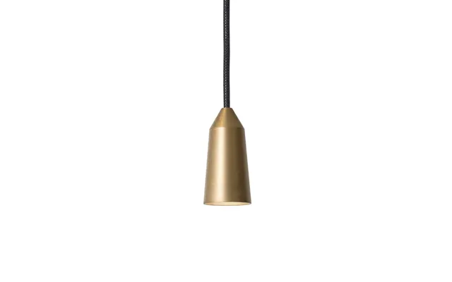 Konsthantverk Massiv Pendant Raw Brass - Double Cone
