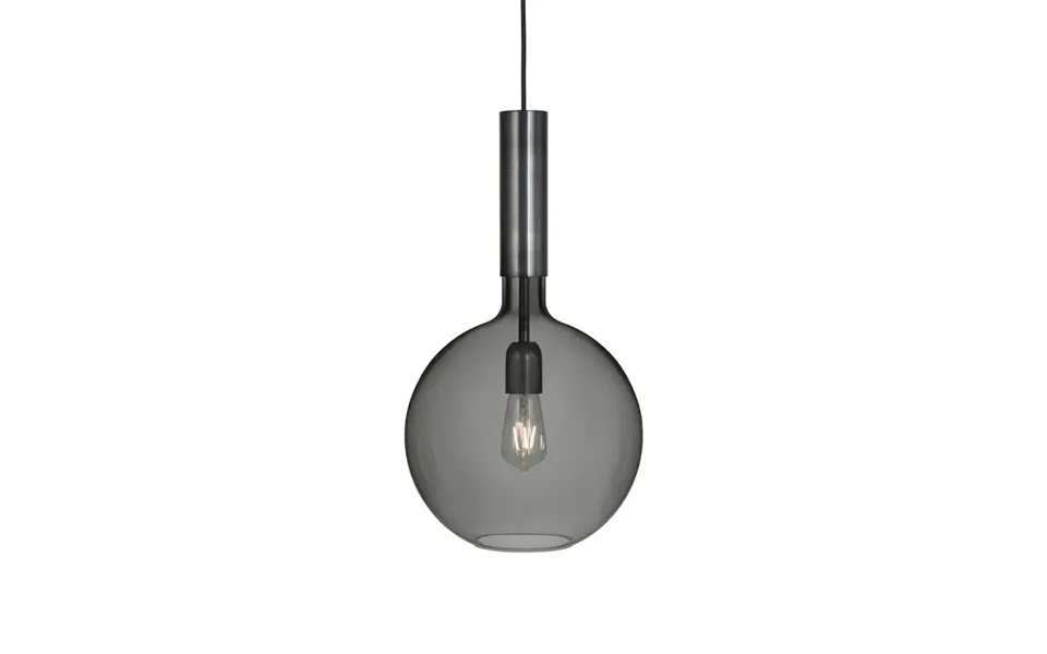 Konsthantverk Rosdala Pendant Smoke-coloured Glass - Raw Iron