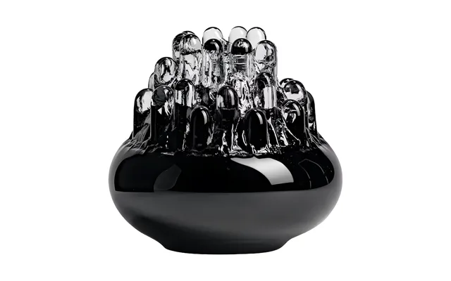 Kosta Boda Polar Candle Holder 200 Mm Black