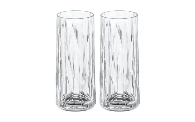 Koziol Club No. 3 Long Drink Glass Plastic 25 Cl 2-pack Crystal Clear