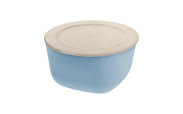 Koziol Connect Bowl Basin With Lid 4 L Biocircular Thermoplastic Nature Flower Blue