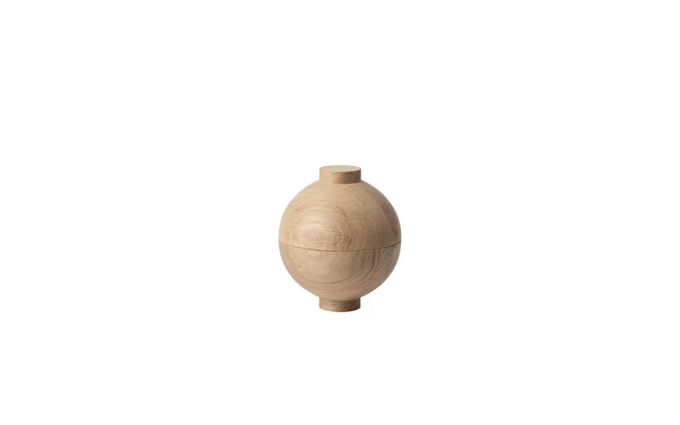 Kristina Dam Studio Wooden Sphere Bowl Ø12x15 Cm Oak