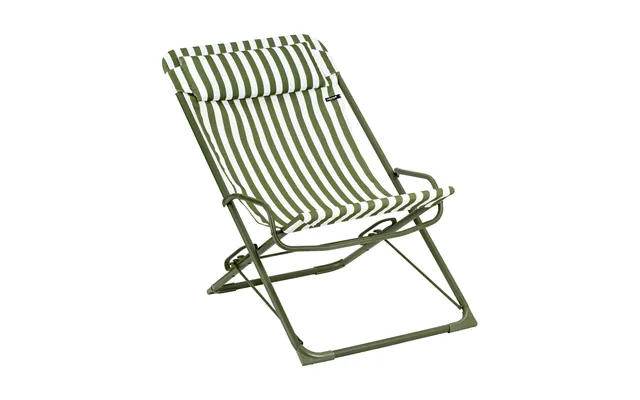 Lafuma Transaswing Multi Deck Chair Rayures Moss