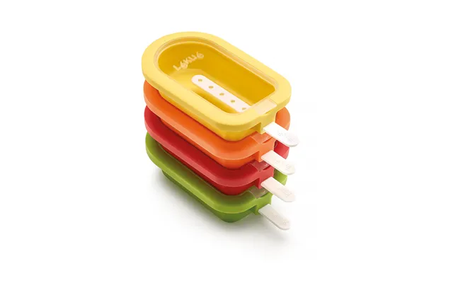Lékué Lékué Big Ice Cream Moulds Stackable 4 Pieces Mixed