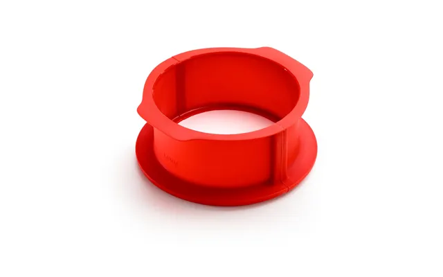 Lékué Lékué Charlotte Springform With Plate 18 Cm Red