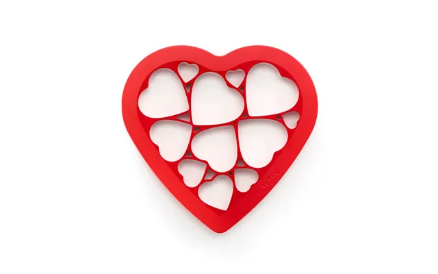 Lékué Lékué Heart Cutter 24x25.2 Cm Red