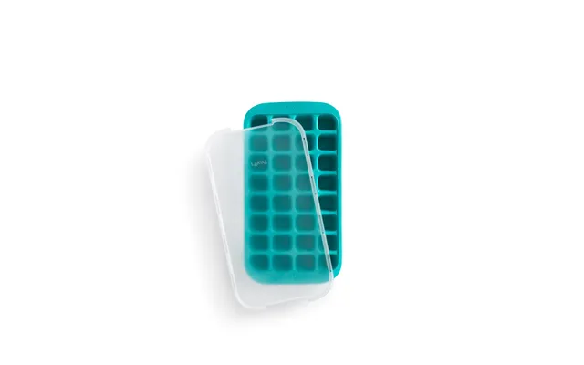 Lékué Lékué Ice Cube Mold Silicone With Lid Turquoise