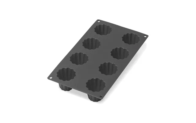 Lékué Lékué Silicone Mold Canelé Bordelais 8 Pcs Black
