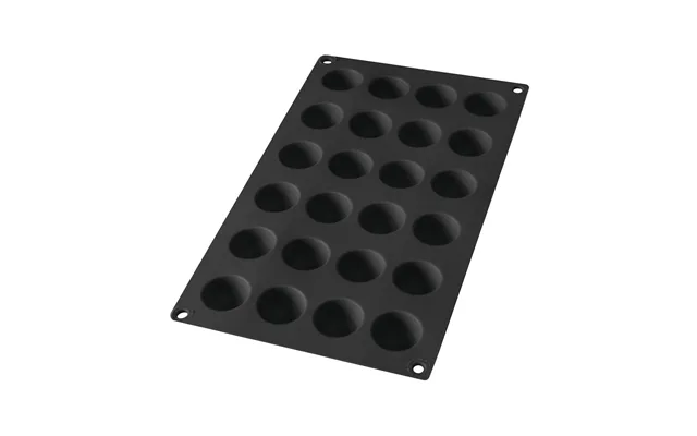 Lékué Lékué Silicone Mold Hemisphere 24 Pcs Black