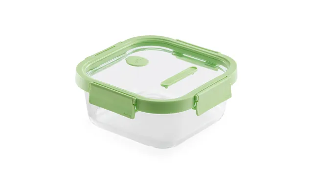 Lékué Lékué Square Glass Lunchbox 1.1 L Green