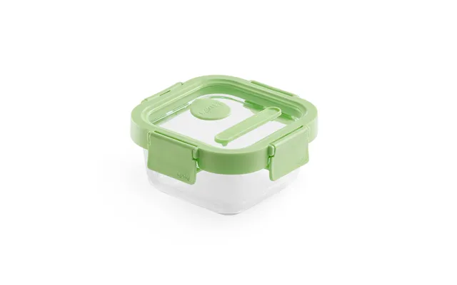Lékué Lékué Square Lunchbox Glass 0.32 L Green