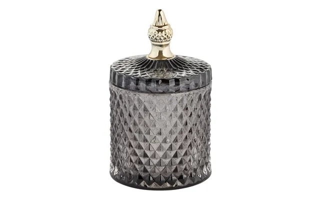 Lene Bjerre Miya Storage Jar With Lid Ø10.5 Cm Dark Grey