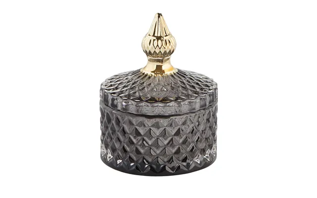 Lene Bjerre Miya Storage Jar With Lid Ø8.5 Cm Dark Grey