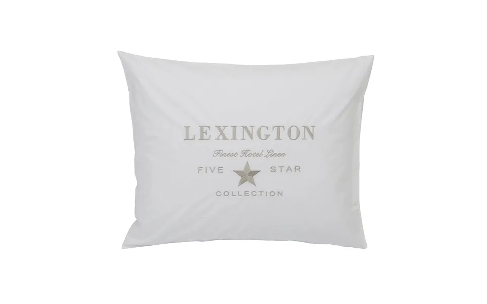 Lexington Hotel Embroidery Pillowcase 50x60 Cm White-light Beige