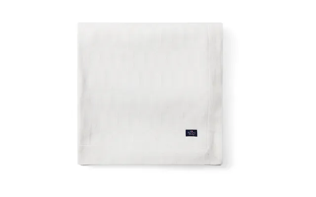 Lexington White Jacquard Cotton Tablecloth 150x250 Cm White