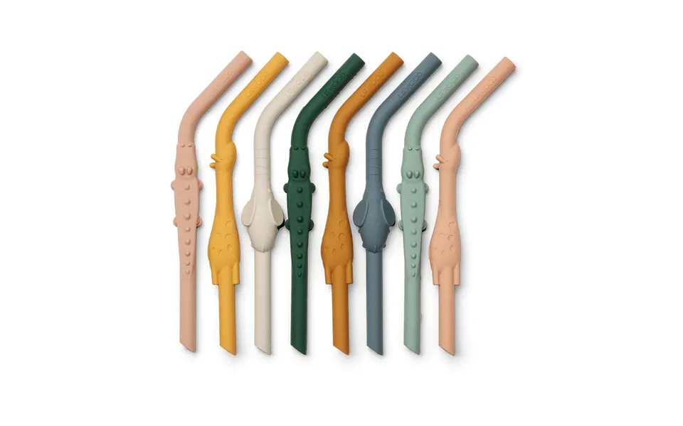 Liewood Carlson All Together Straws 8 Pieces Yellow Mellow Multi Mix