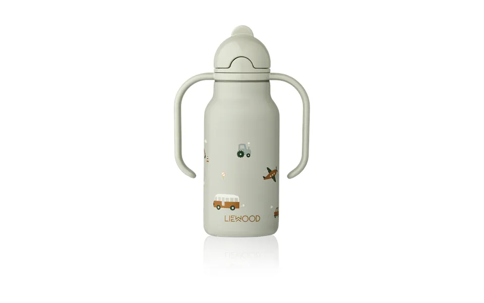 Liewood Kimmie Water Bottle 25 Cl Vehicles-dove Blue