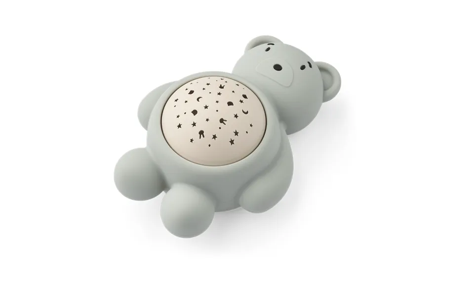 Liewood Manuel Bear Night Lamp With Projector And Sound Dove Blue