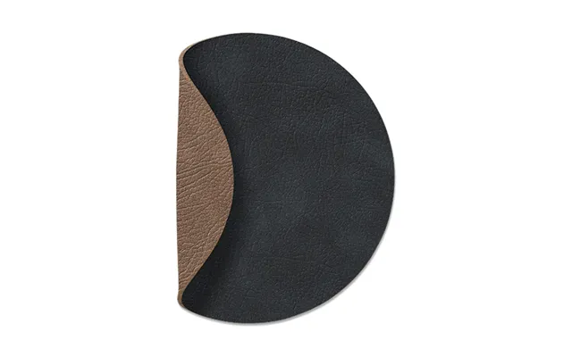 Lind Dna Cloud Coaster Reversible  Circle 1 Pcs Black-brown