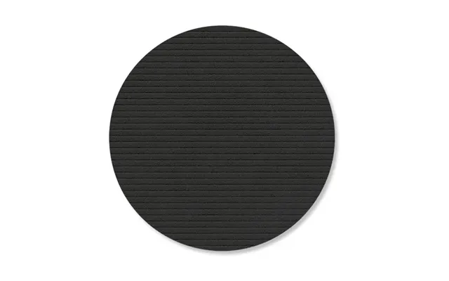 Lind Dna Corduroy Coasters Black Ink - Circle