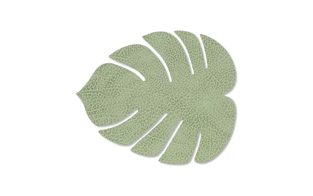Lind Dna Monstera Leaf Hippo Coaster Olive Green