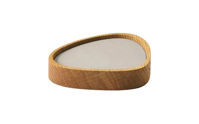 Lind Dna Wood Box Coaster Set Nature-oak - Curve