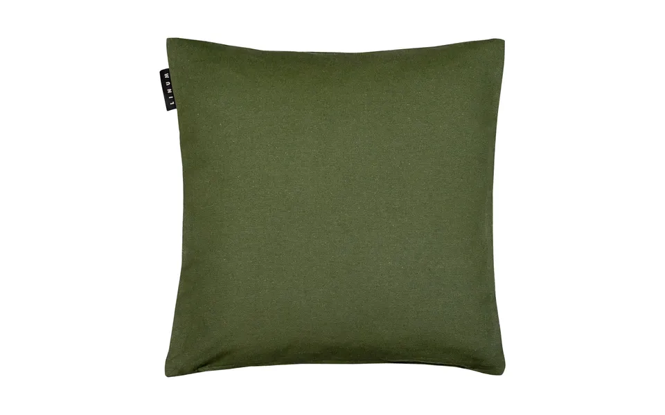 Linum Annabell Cushion Cover 40x40 Cm Dark Olive Green