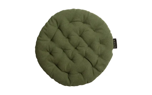 Linum Pepper Seat Cushion Ø37 Cm Dark Olive Green