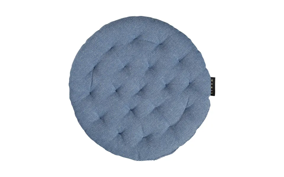 Linum Pepper Seat Cushion Ø37 Cm Deep Sea Blue