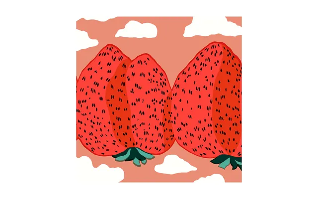 Marimekko Mansikkavuoret Napkin 33x33 Cm 20-pack Red product image