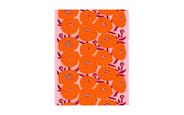 Marimekko Primavera Fabric Light Pink-orange-winered product image