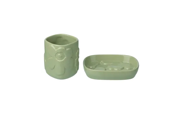 Marimekko Unikko Bathroom Set 2 Pieces Pear