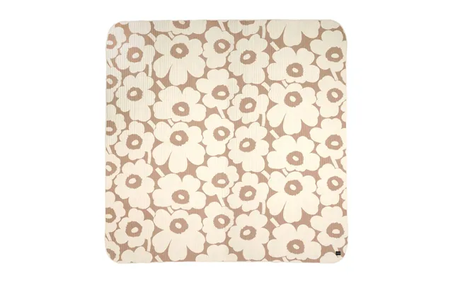 Marimekko Unikko Bedspread 260x260 Cm Linen - Off White