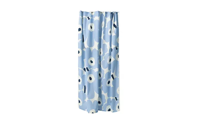 Marimekko Unikko Shower Curtain Off White - Light Blue
