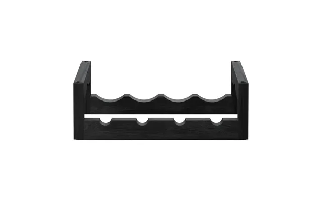 Massproductions Silo Stapelbart Wine Rack Black Oiled Box
