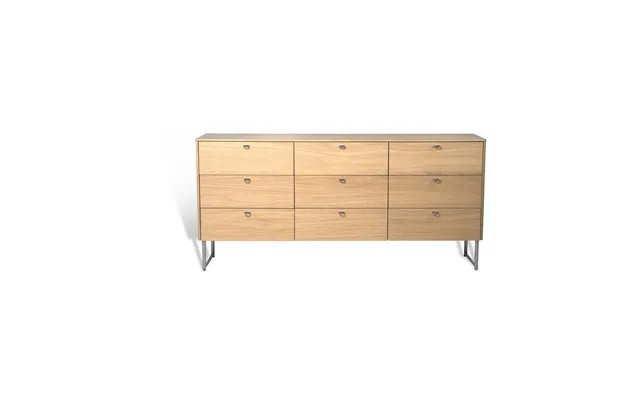 Mavis Deus Chest Of Drawers 9 Drawers White Pigmented Matte Lacquered Oak