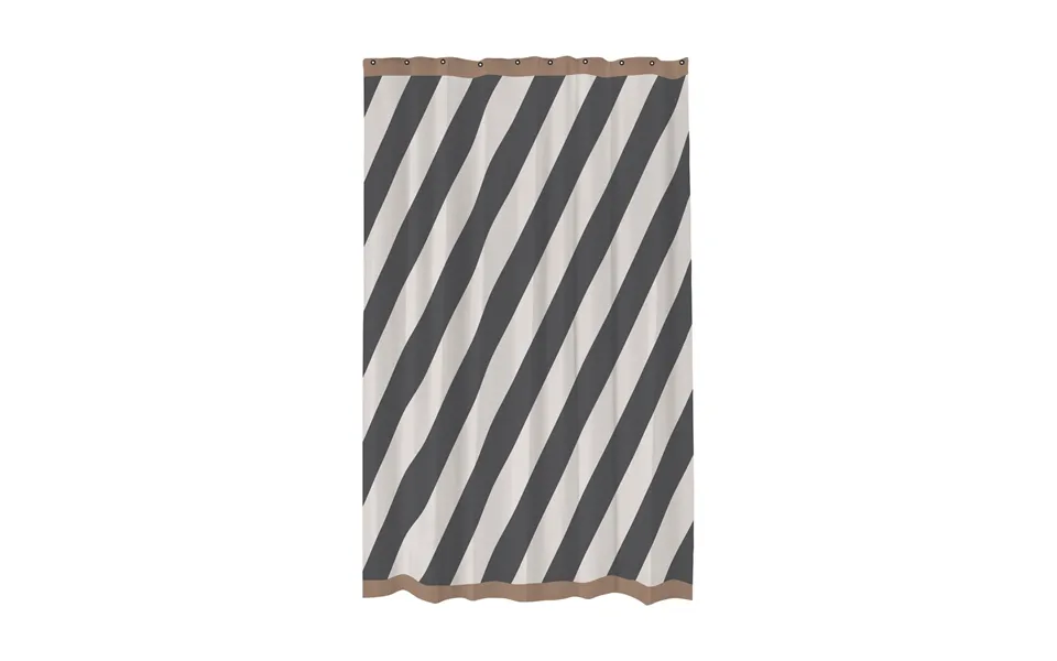 Mette Ditmer Diagonal Shower Curtain 150x200 Cm Dark Grey