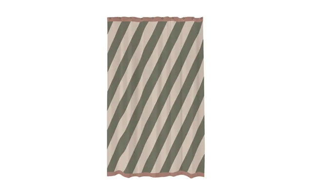 Mette Ditmer Diagonal Shower Curtain 150x200 Cm Dark Olive