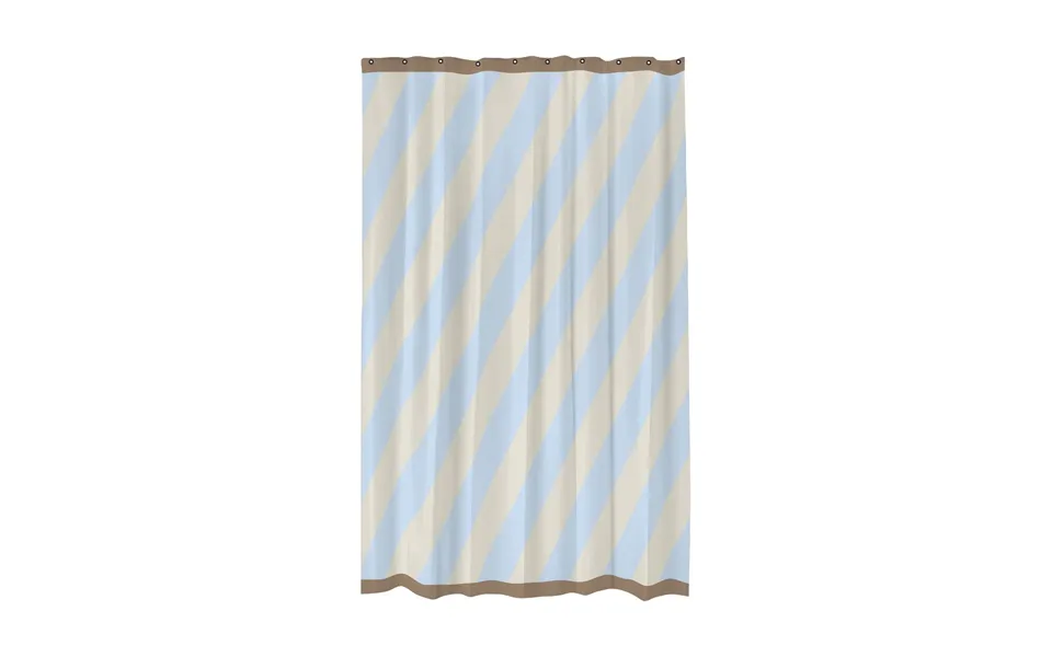 Mette Ditmer Diagonal Shower Curtain 150x200 Cm Light Blue