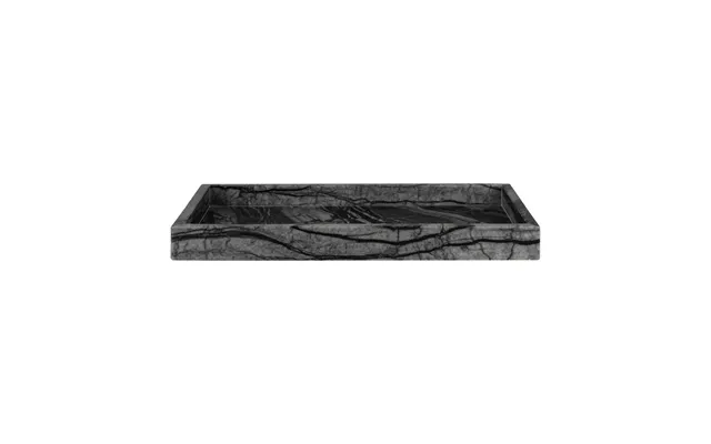 Mette Ditmer Marble Decorative Tray 16x31 Cm Black-grey