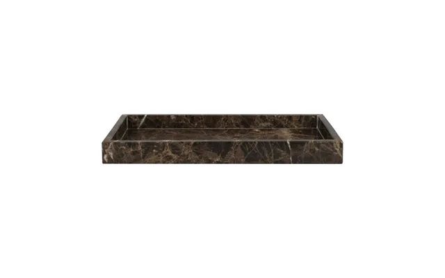 Mette Ditmer Marble Decorative Tray 16x31 Cm Brown